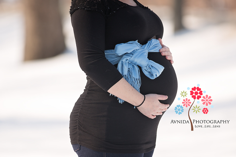 Maternity Photo Shoot NJ - Do all lovely things come with a bow